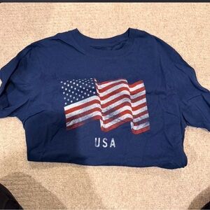 Goodfellow & Co Navy Kids' T-Shirt with USA Flag Graphic